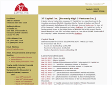 Tablet Screenshot of 37capitalinc.com